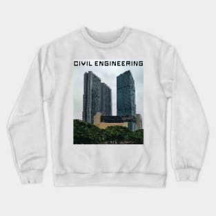 Civil engineering, buildings, premium pixel art Crewneck Sweatshirt